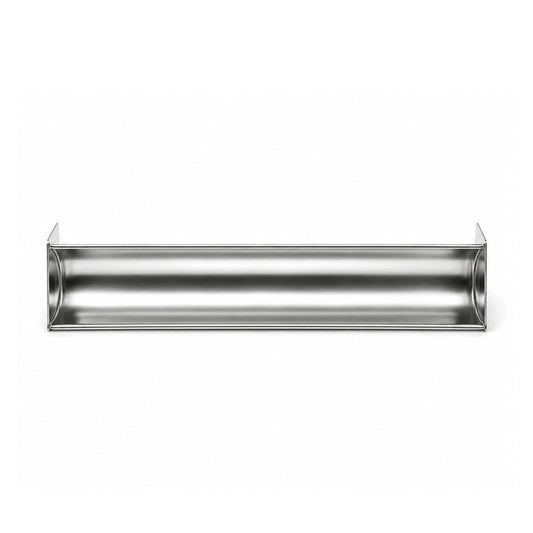 Formă terină din inox model U semicerc văzută de sus