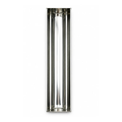 Formă terină din inox AISI 304, model treflă, prezentare frontală