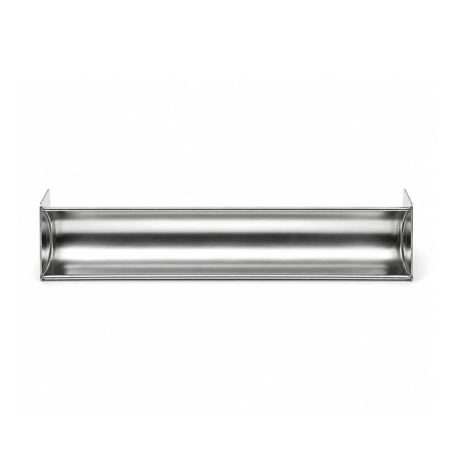 Formă terină din inox model U semicerc văzută de sus