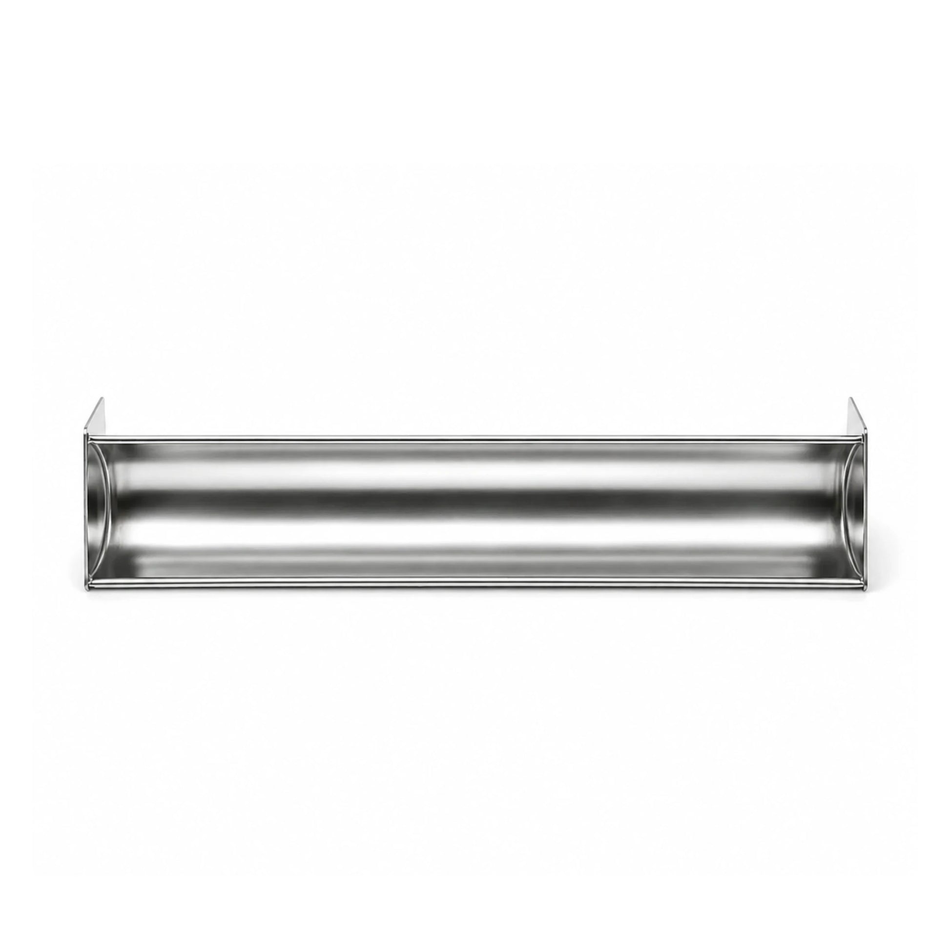 Formă terină din inox model U semicerc văzută de sus