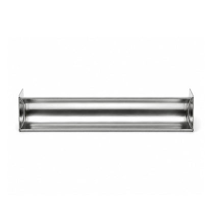 Formă terină din inox model U semicerc văzută de sus