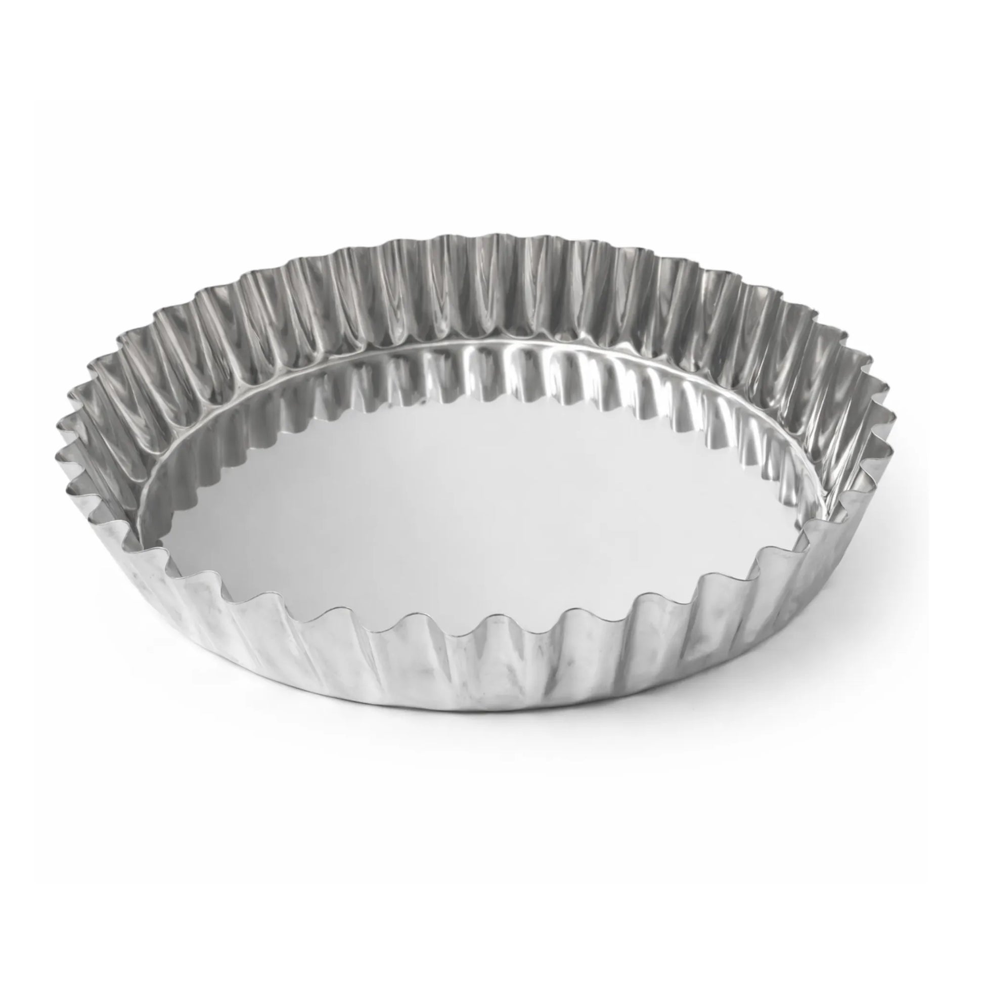 Inel perforat pentru tartă de 240 mm din inox AISI 304, vedere unghiulară