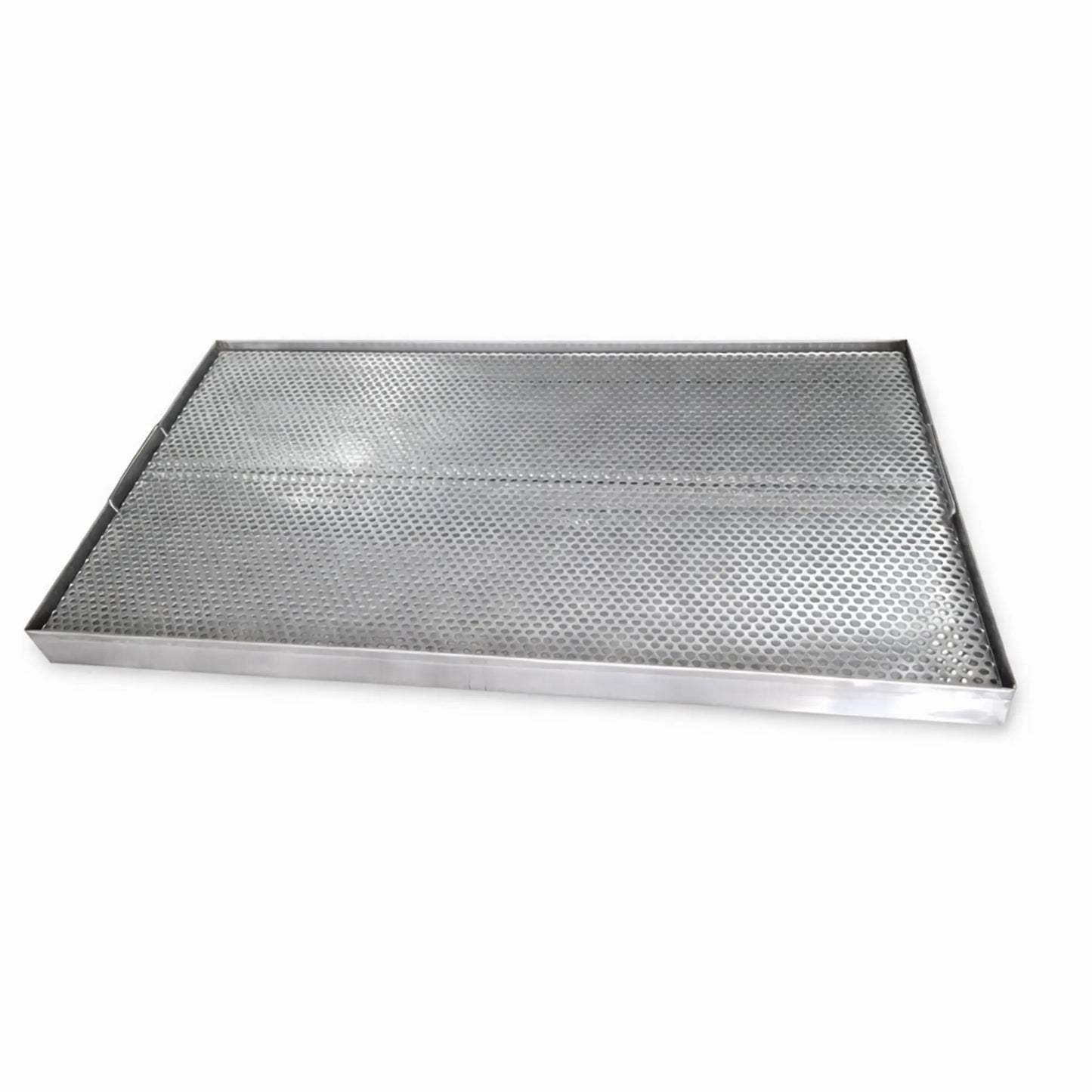 Tavă de scurgere perforată pentru pahare din inox AISI 304, dimensiune 600x400 mm, vedere generală